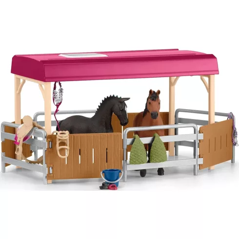 Schleich 42619 Lószállító és lakóbusz lovakkal
