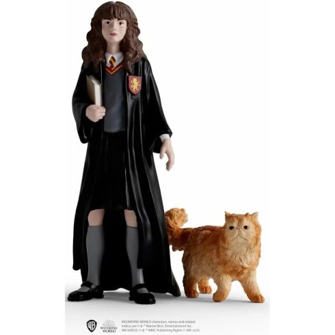 Schleich 42635 Harry Potter - Hermione Granger és Csámpás, a macska