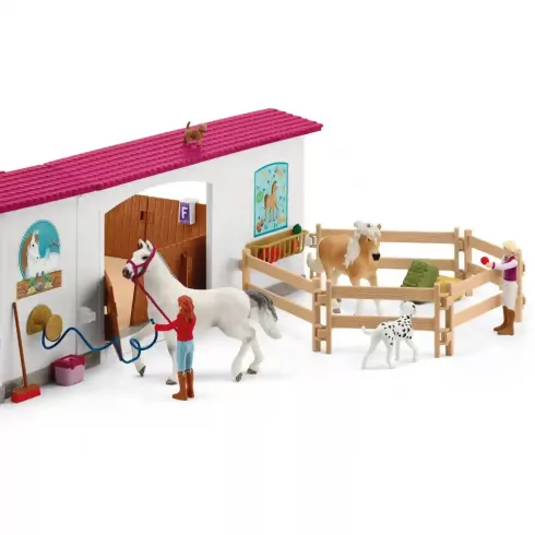 Schleich 42639 Peppertree lovarda aréna lovakkal