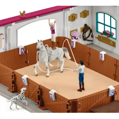 Schleich 42639 Peppertree lovarda aréna lovakkal