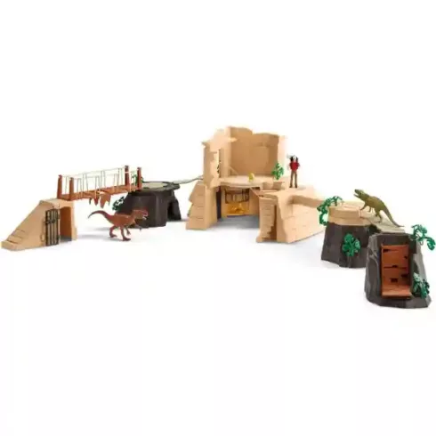Schleich 42656 A dinó templom meghódítása Mega-Set, dinoszauruszok, Monolophosaurus, Postosuchus