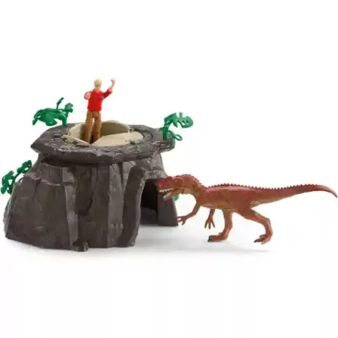 Schleich 42656 A dinó templom meghódítása Mega-Set, dinoszauruszok, Monolophosaurus, Postosuchus