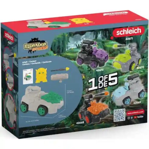 Schleich 42671 Dzsungel hátrahúzós járgány kilövővel