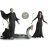   Schleich 42684 Harry Potter - Voldmeort nagyúr, Nagini kígyó és Bellatrix Lestrange