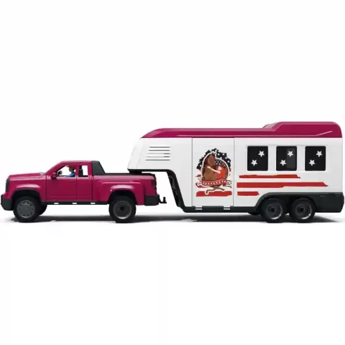 Schleich 42705 Lószállító terepjáróval és lovakkal