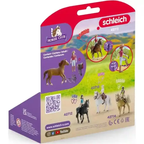 Schleich 42711 Hannah és Cayenne lova