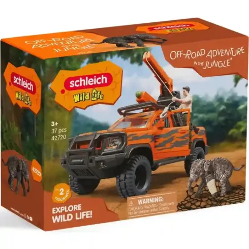 Schleich 42720 Terepjárós dzsungelkaland kiselefánttal