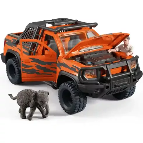 Schleich 42720 Terepjárós dzsungelkaland kiselefánttal