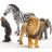   Schleich 42721 A vadon állatai válogatás (zebra, oroszlán, kiselefánt, csimpánzkölyök)