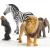 Schleich 42721 A vadon állatai válogatás (zebra, oroszlán, kiselefánt, csimpánzkölyök)