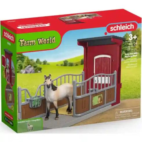 Schleich 42724 Istálló Musztáng kancával