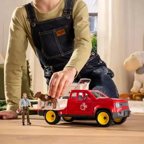 Schleich 42727 Állatorvosi látogatás a farmon
