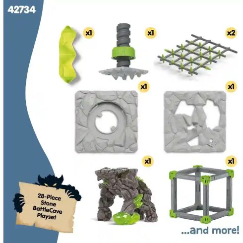 Schleich 42734 BattleCave harci kőzúzó