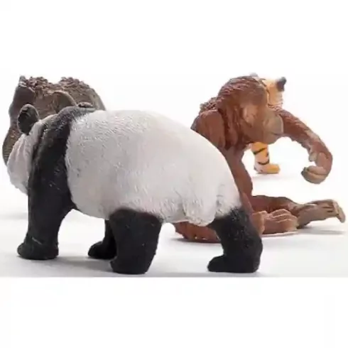 Schleich 42736 Ázsia vadállatai válogatás (kiselefánt, óriáspanda, orangután, tigriskölyök)