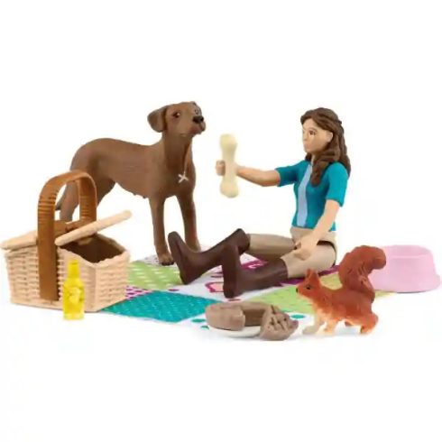 Schleich 42746 Piknikezés Lisával és kutyájával