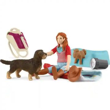   Schleich 42748 Éjszakai kaland Hannah-val és kiskutyájával