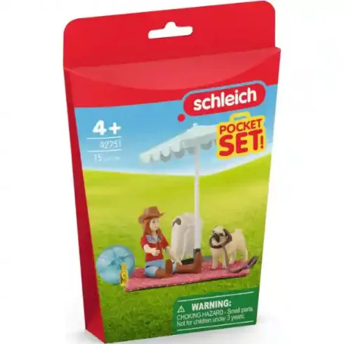 Schleich 42751 Strandolás Hannah-val és kiskutyájával