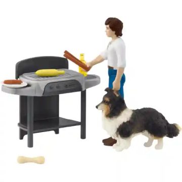 Schleich 42754 Grillezés Tom-mal és kutyájával