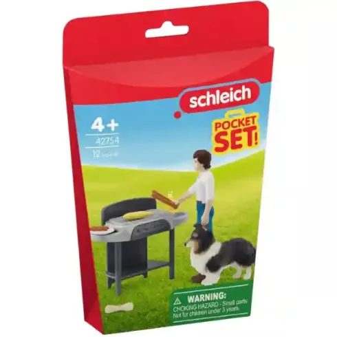 Schleich 42754 Grillezés Tom-mal és kutyájával