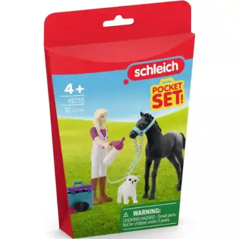 Schleich 42755 Sofia Appaloosa csikóval és kiskutyával