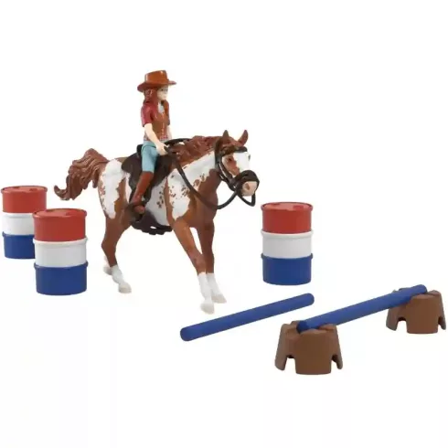 Schleich 42775 Hannah western lovaglókészlete Quarter horse lovával