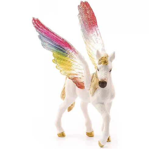 Schleich 70577 Szivárványszínű pegazus-unikornis csikó