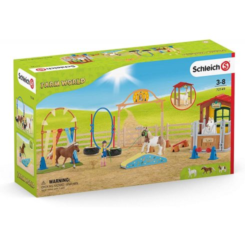 Schleich 72149 Nagy lovasiskola istállóval (csomagolássérült)
