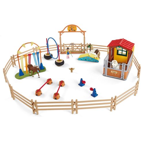 Schleich 72149 Nagy lovasiskola istállóval (csomagolássérült)