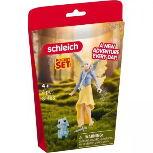 Schleich 81468 Tündér állatgondozó szárnyas kiscicával