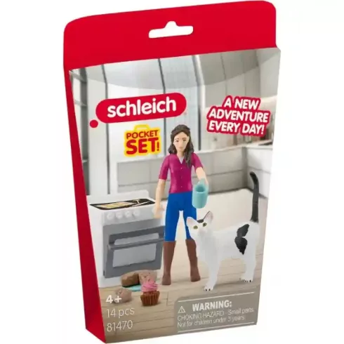 Schleich 81470 Délutáni főzőcskézés cicával