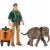 Schleich 81476 Kutató elefántborjúval