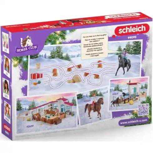Schleich 99092 Karácsony - Adventi kalendárium, naptár - Lovas klub (csomagolássérült)