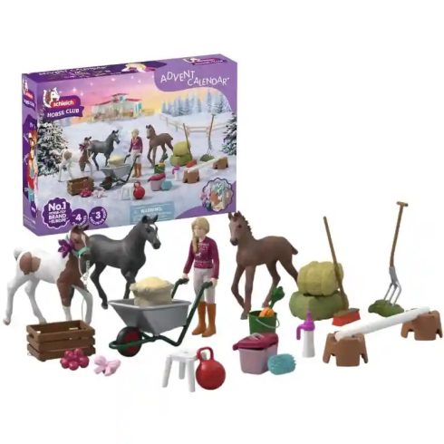 Schleich 99178 Karácsony - Adventi kalendárium, naptár - Karácsonyi csoda a Lakeside lovardában
