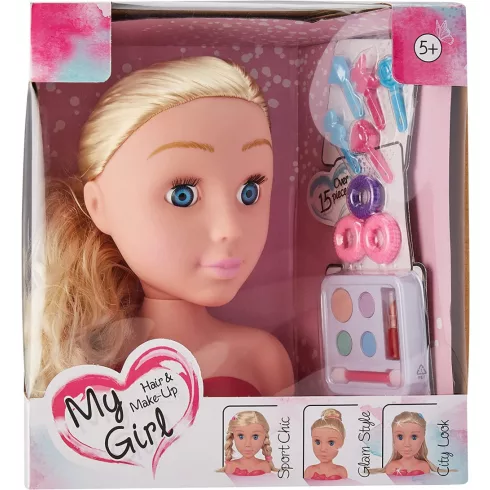 Simba Toys My Girl - Kozmetikai babafej (105560029)