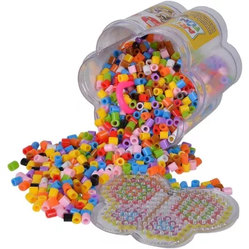   Simba Toys Art & Fun - 1300 darabos vasalható gyöngy készlet többféle sablonnal (106374144)