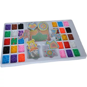   Simba Toys Art & Fun - 6000 darabos vasalható gyöngykészlet 9 különféle sablonnal