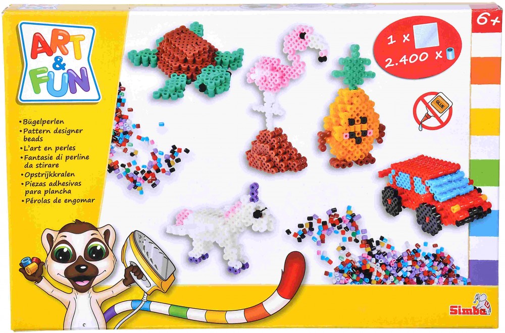 Simba Art Und Fun Neon Snap Beads – 250 Bunte Steckperlen Für Kinder Ab 3 Jahren, Kreatives Spielzeug