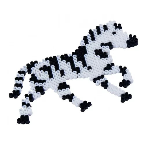 Simba Toys Art & Fun - 1300 darabos vasalható gyöngykészlet zebra alakú sablonnal