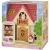 Epoch - Sylvanian Families 5567 Piros tetős babaház bútorokkal és csokoládényuszi figurával