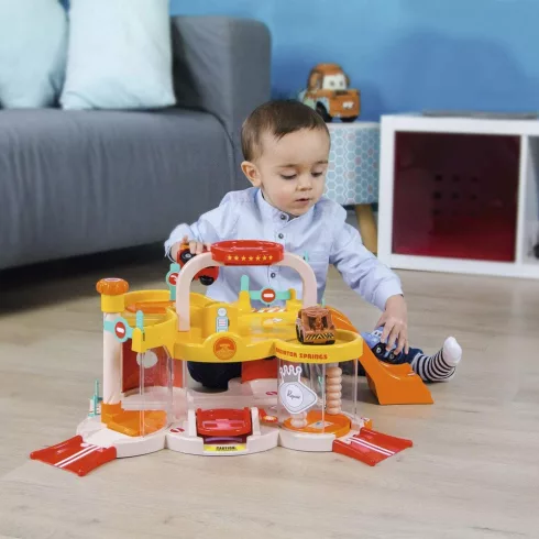 Smoby Vroom Planet 120423 Verdák kétszintes garázs