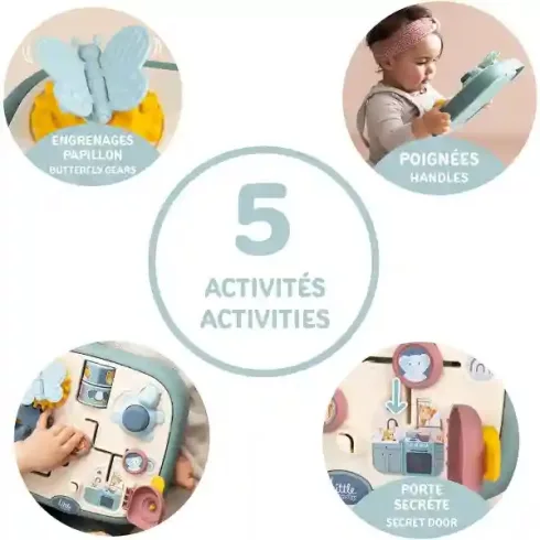 Smoby Activity 5 az 1-ben készségfejlesztő tábla kicsiknek