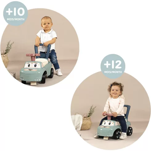 Smoby 2 az 1-ben cicás bébitaxi és járássegítő