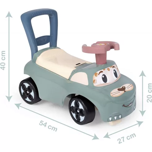 Smoby 2 az 1-ben cicás bébitaxi és járássegítő