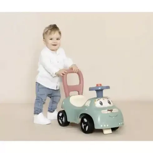 Smoby 2 az 1-ben cicás bébitaxi és járássegítő dudával