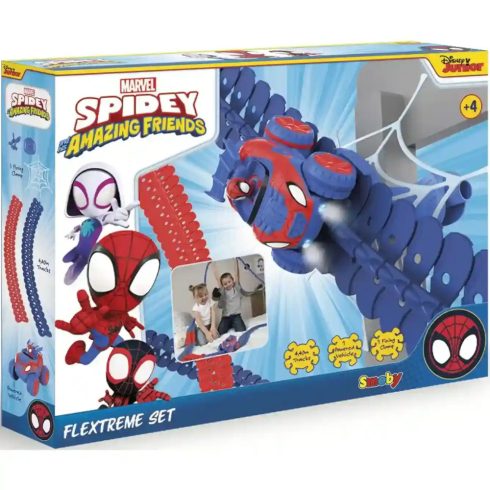 Smoby FleXtreme Spiderman - Pókember kezdőkészlet autóval és pályával
