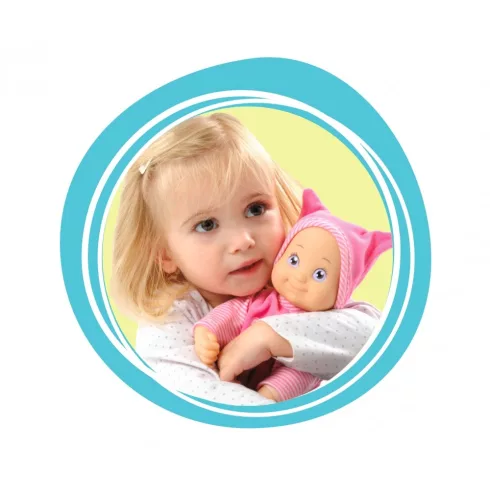 Smoby 210102 Minikiss, a puszit adó játékbaba 27cm - rózsaszín