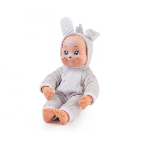 Smoby 210121 Minikiss, a puszit adó játékbaba nyuszis ruhában 30cm