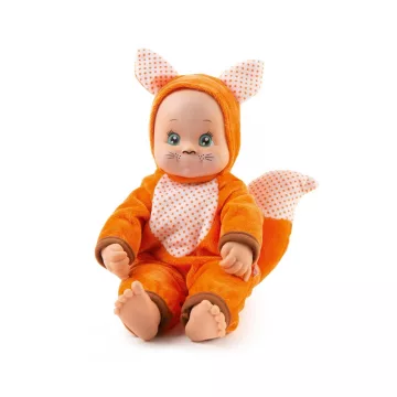   Smoby 210121 Minikiss, a puszit adó játékbaba rókás ruhában 30cm