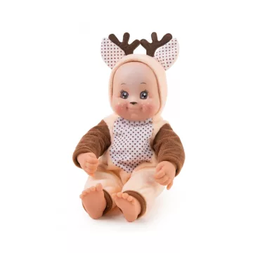   Smoby 210121 Minikiss, a puszit adó játékbaba szarvasos ruhában 30cm