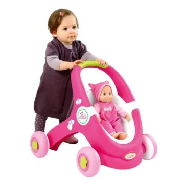   Smoby 210201 Minikiss 2 az 1-ben járássegítő és babakocsi